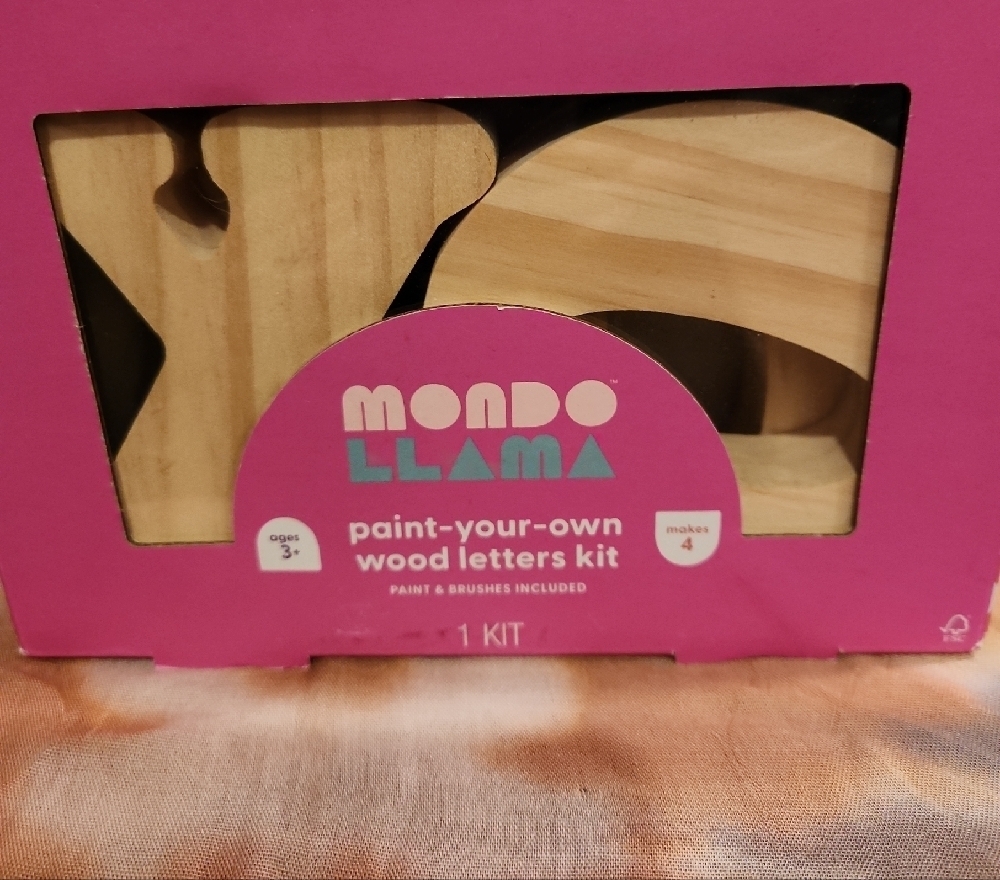Mondo Llama Wood Letters Kit 2 Sets New In Box - Picture 3 of 3